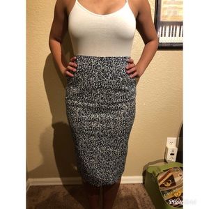 NY&Co High-Waisted Printed Pencil Skirt